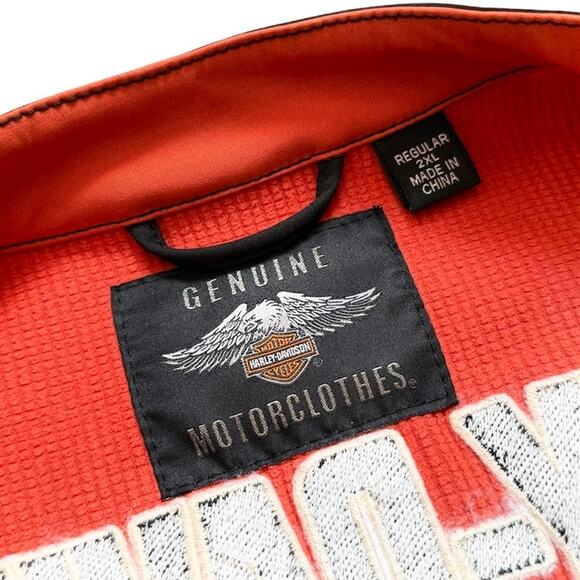 Harley-Davidson Mens Reg 2XL Colorblock Soft Shell Jacket 98405-19VM - Picture 9 of 12